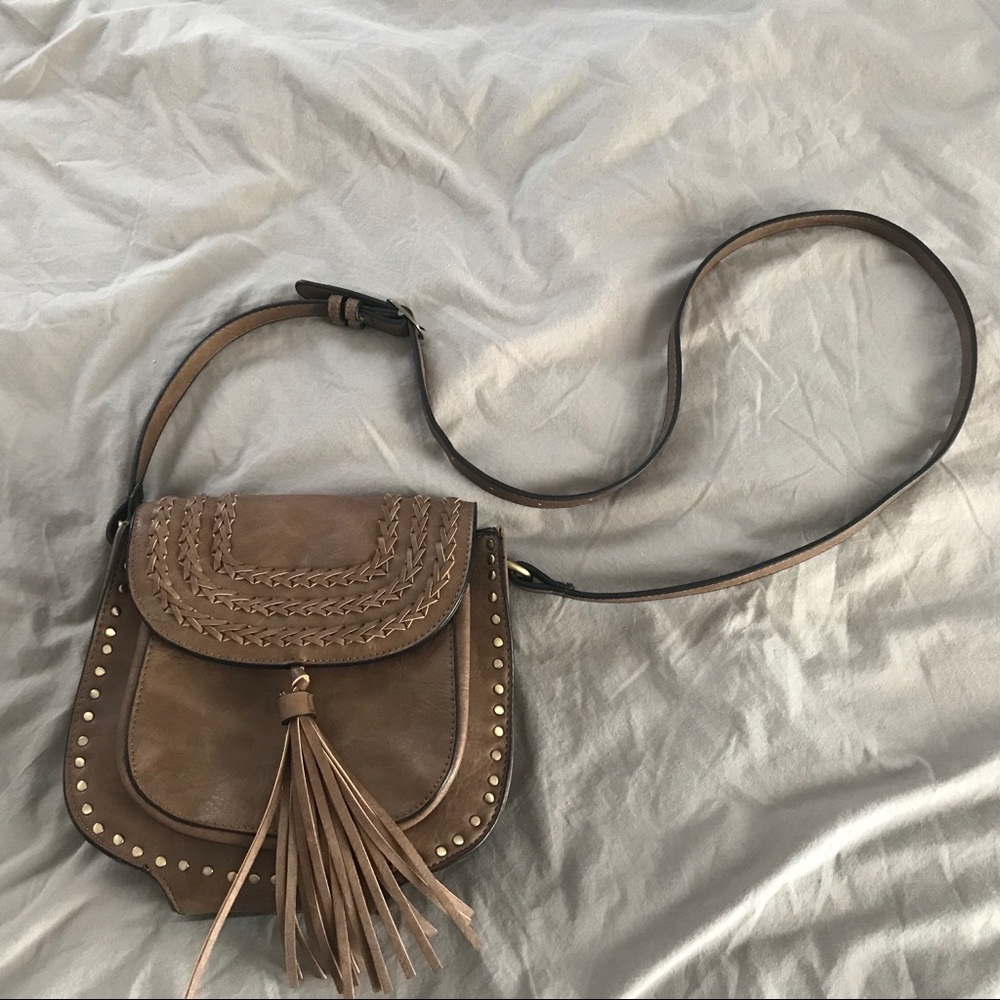 Antik Kraft women's boho brown purse tassle